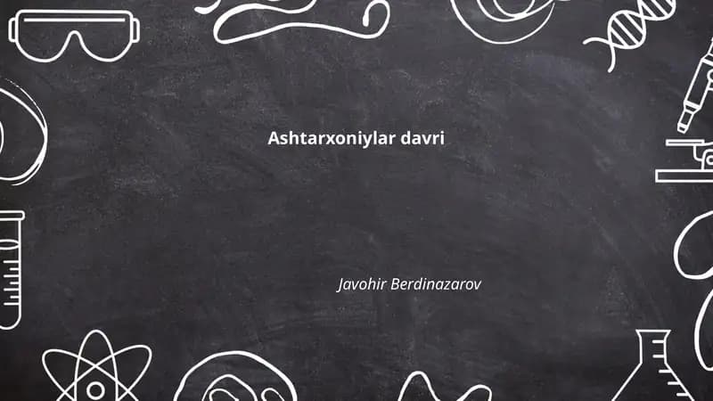 Ashtarxoniylar davri
