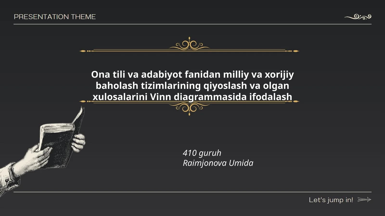 Milliy va xorijiy baholash tizimlarini solig'ini Vinn diagrammasida ifodalash
