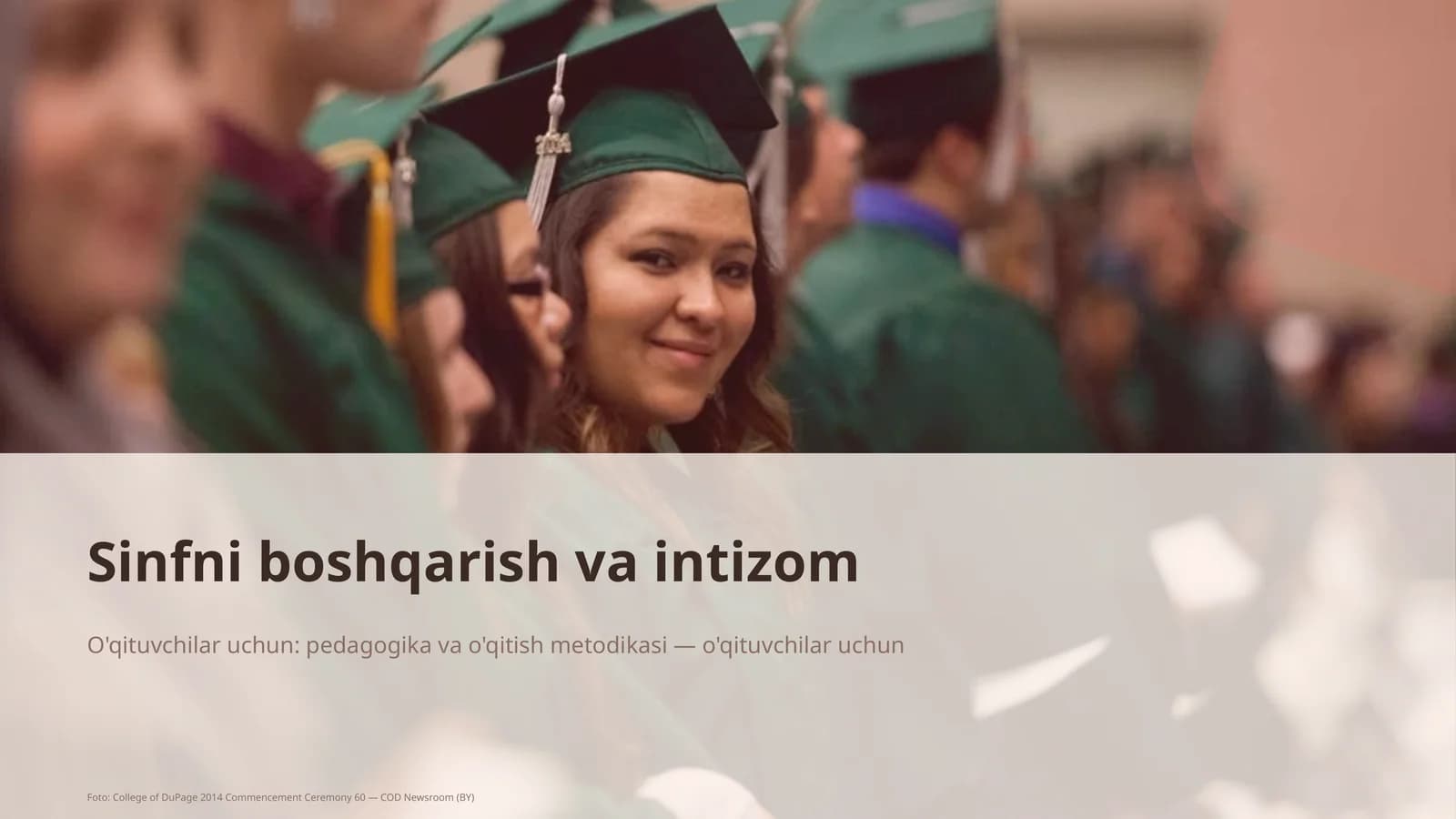 Sinfni boshqarish va intizom
