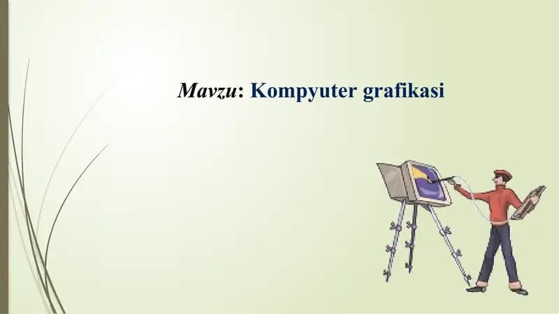 kompyuter grafikasi