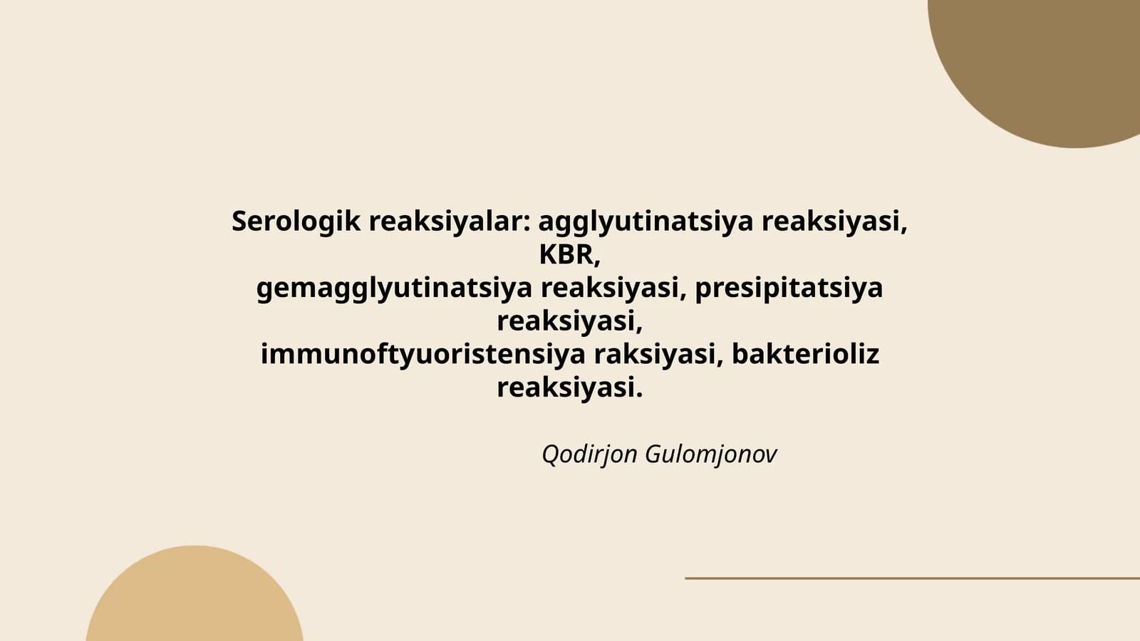 Serologik reaksiyalar