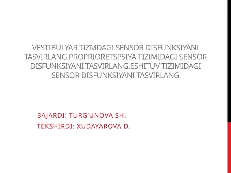 Vestibulyar apparat