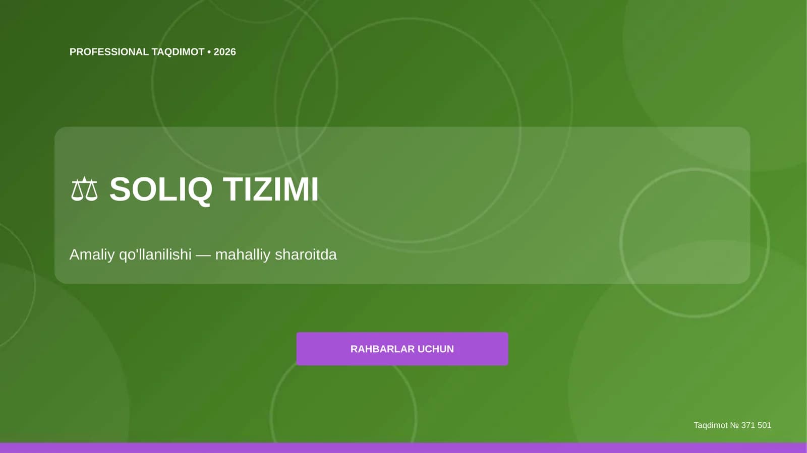 SOLIQ TIZIMI