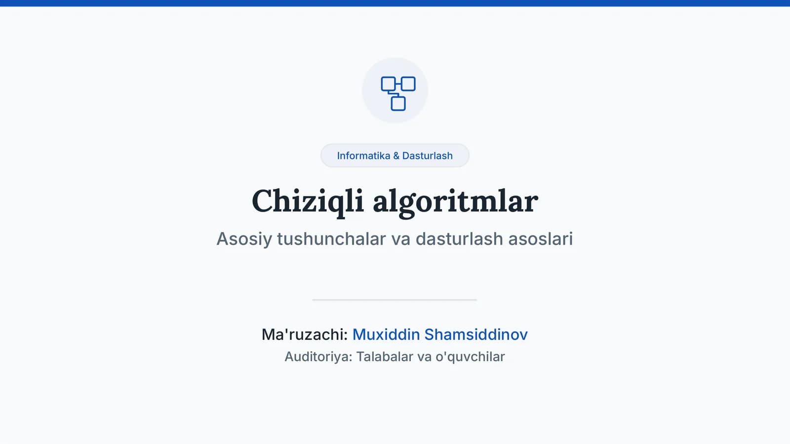 Chiziqli algoritmlar