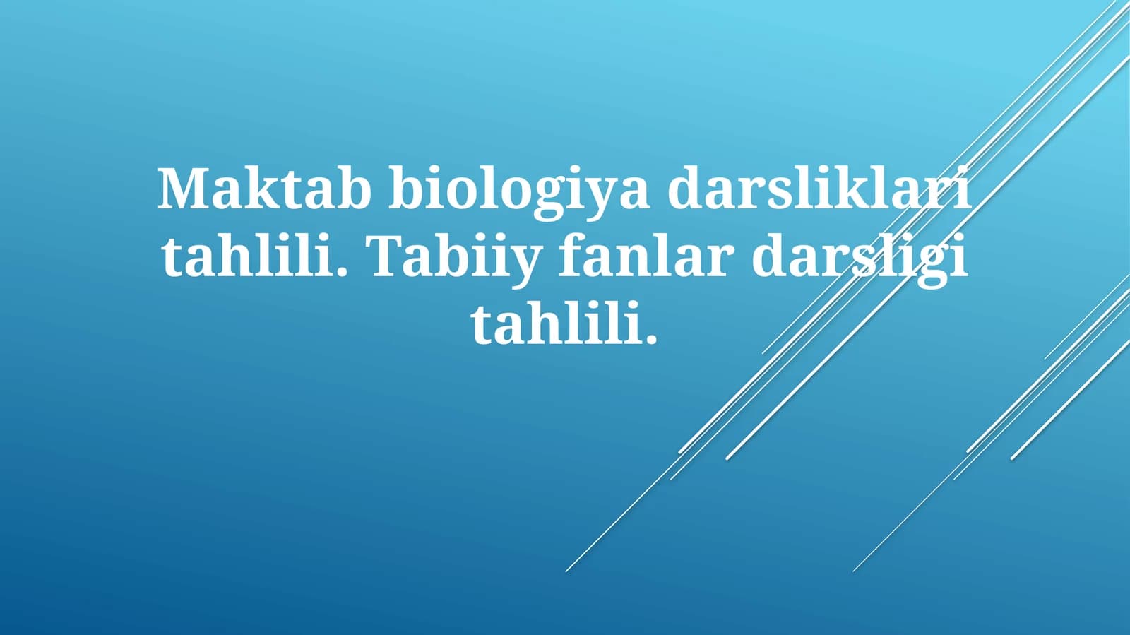 Maktabbiologiyadarsliklaritahlili
