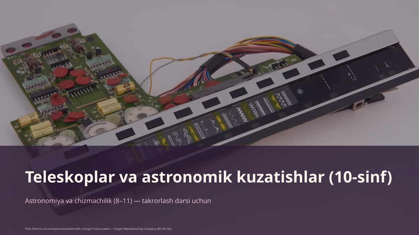 Teleskoplar va astronomik kuzatishlar (10-sinf)
