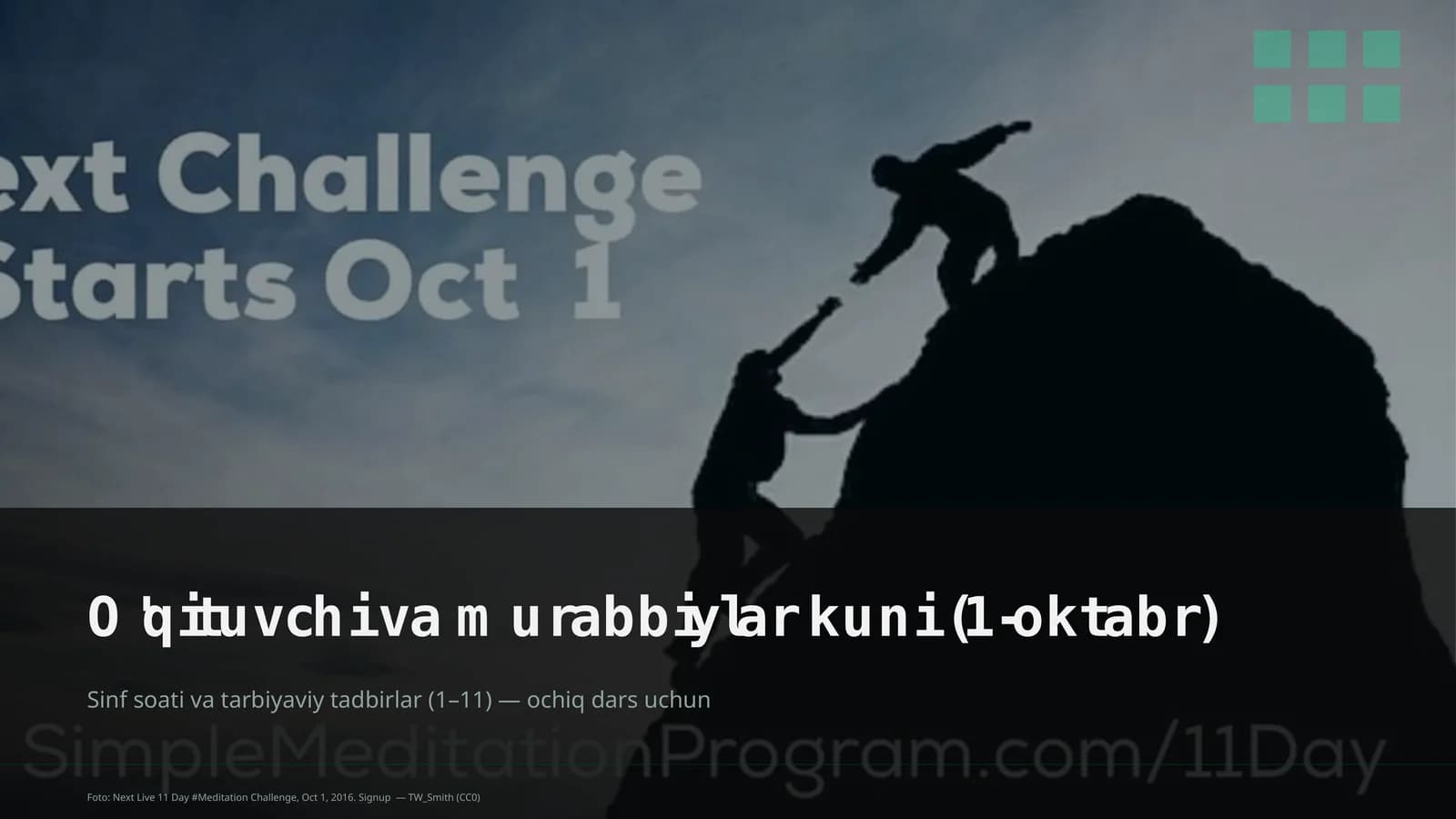 Sinf soati va tarbiyaviy tadbirlar