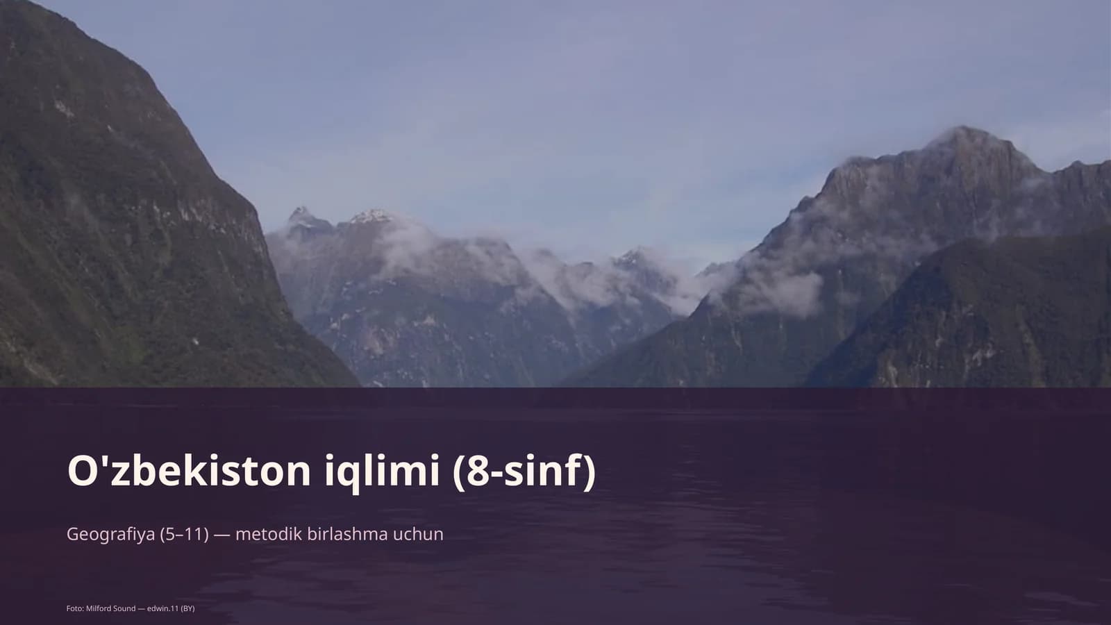 O'zbekiston iqlimi (8-sinf)