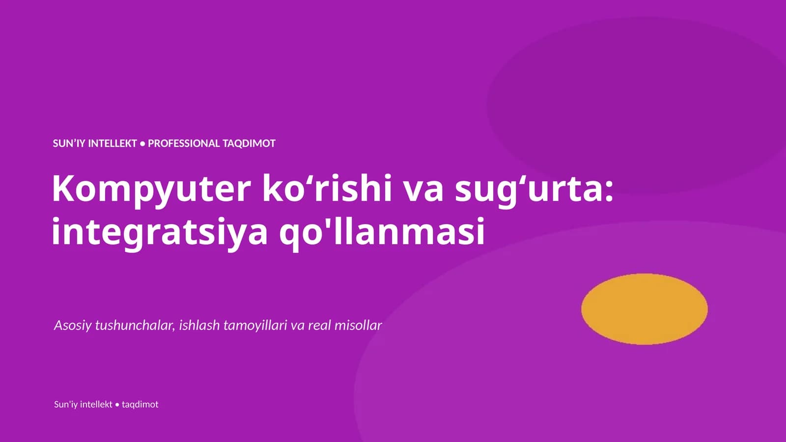 Kompyuter koʻrishi va sugʻurta: integratsiya qo'llanmasi