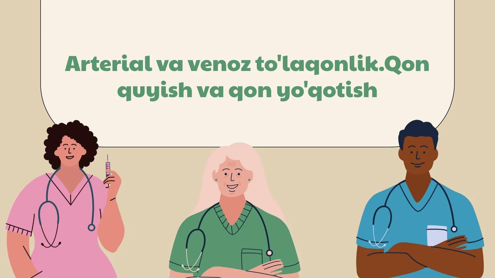 Arterial va venoz to'laqonlik.Qon quyish va qon yo'qotish