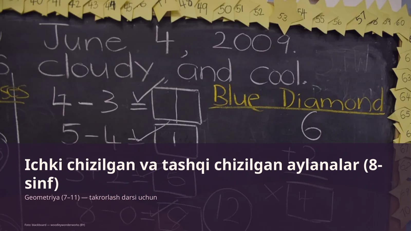 Ichki chizilgan va tashqi chizilgan aylanalar (8-sinf)