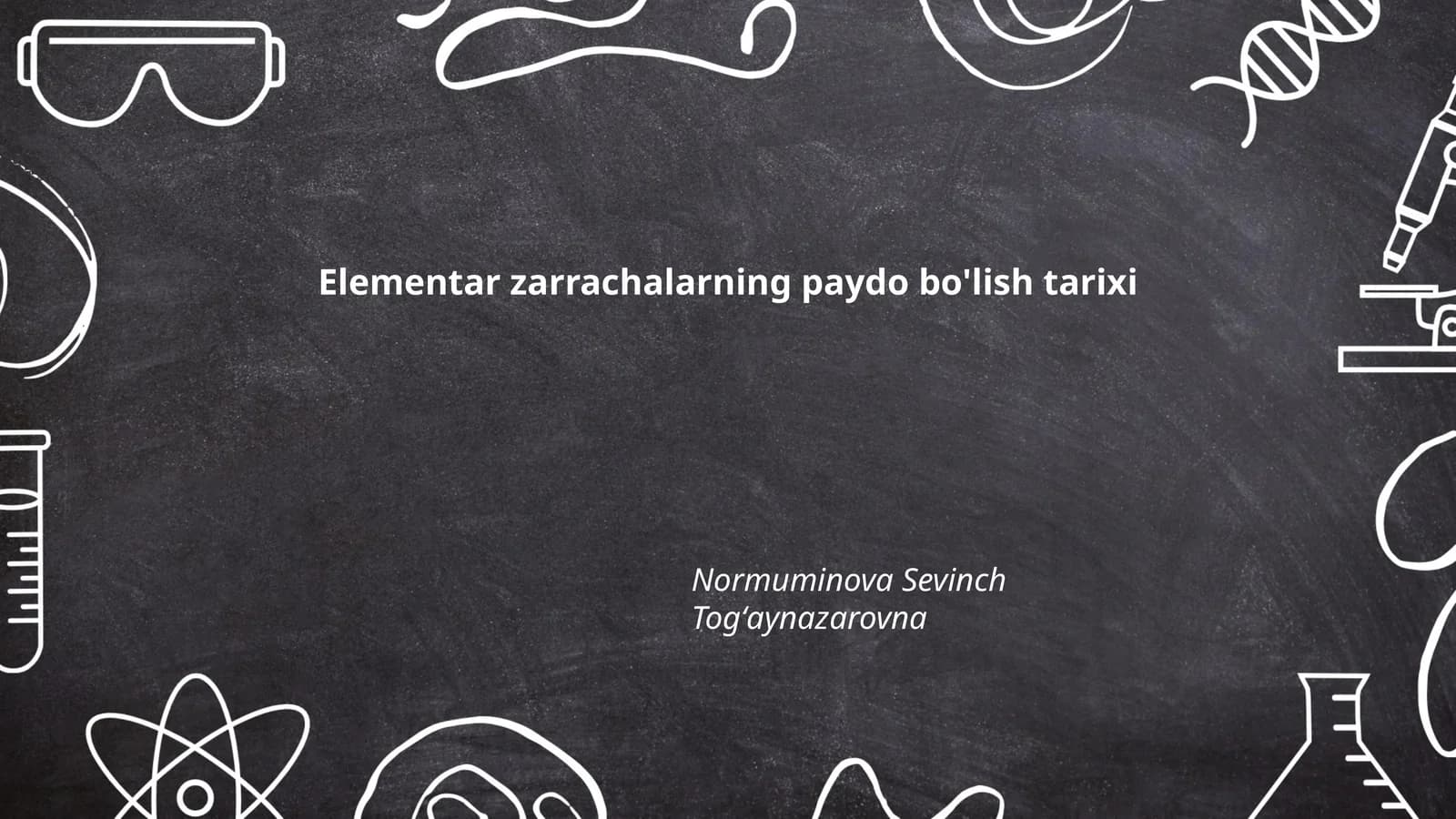 Elementar zarrachalarning paydo bo'lish tarixi