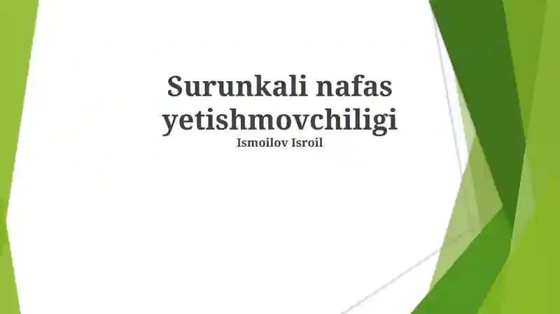 Surunkali nafas yetishmovchiligi