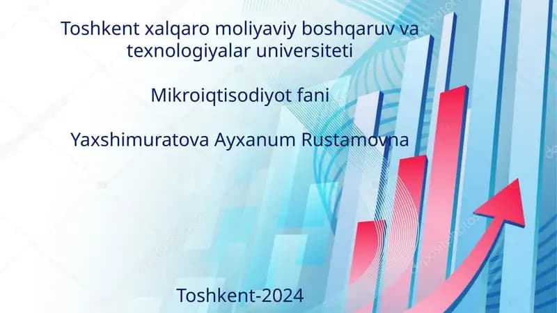 Mikroiqtisodiyot fani