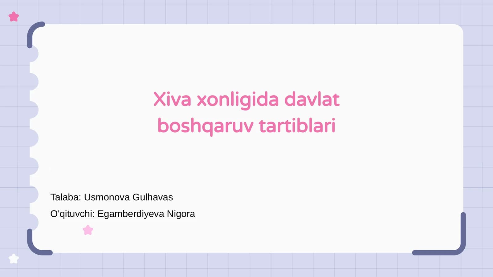 Xiva xonligida davlat boshqaruv tartiblari