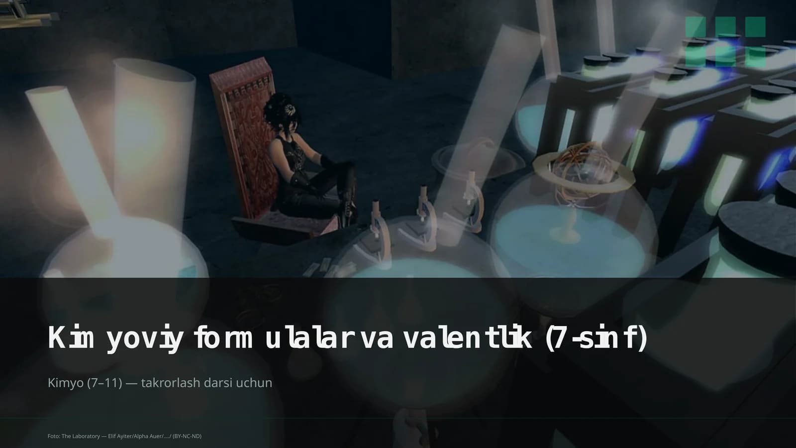 Kimyoviy formulalar va valentlik (7-sinf)