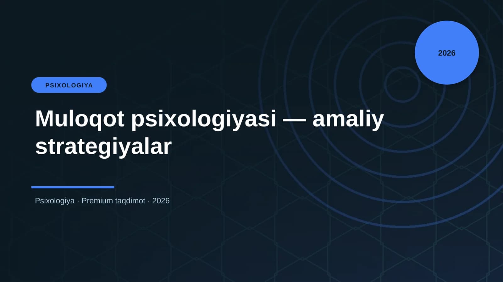 Muloqot psixologiyasi — amaliy strategiyalar