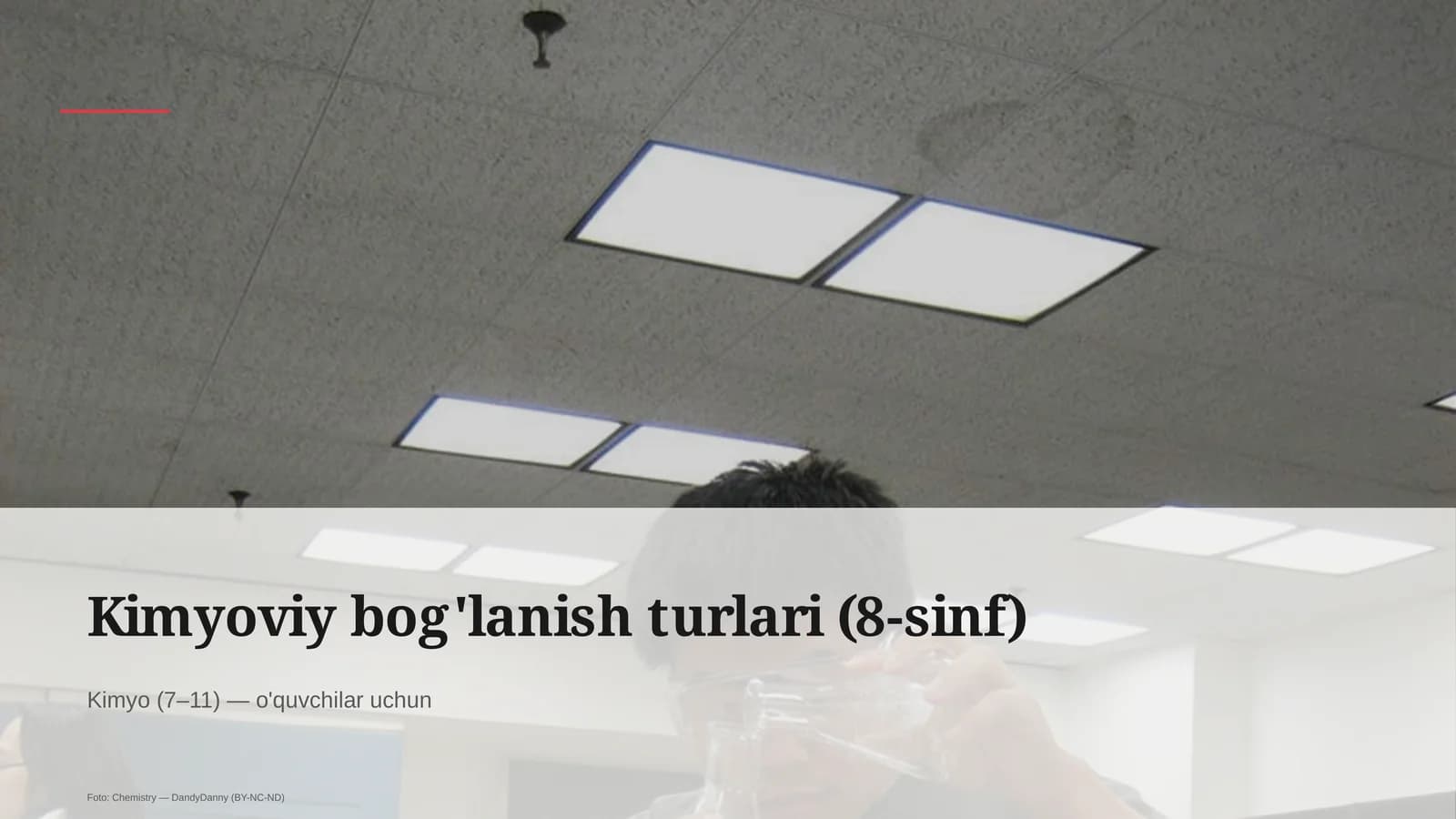 Kimyoviy bog'lanish turlari (8-sinf)