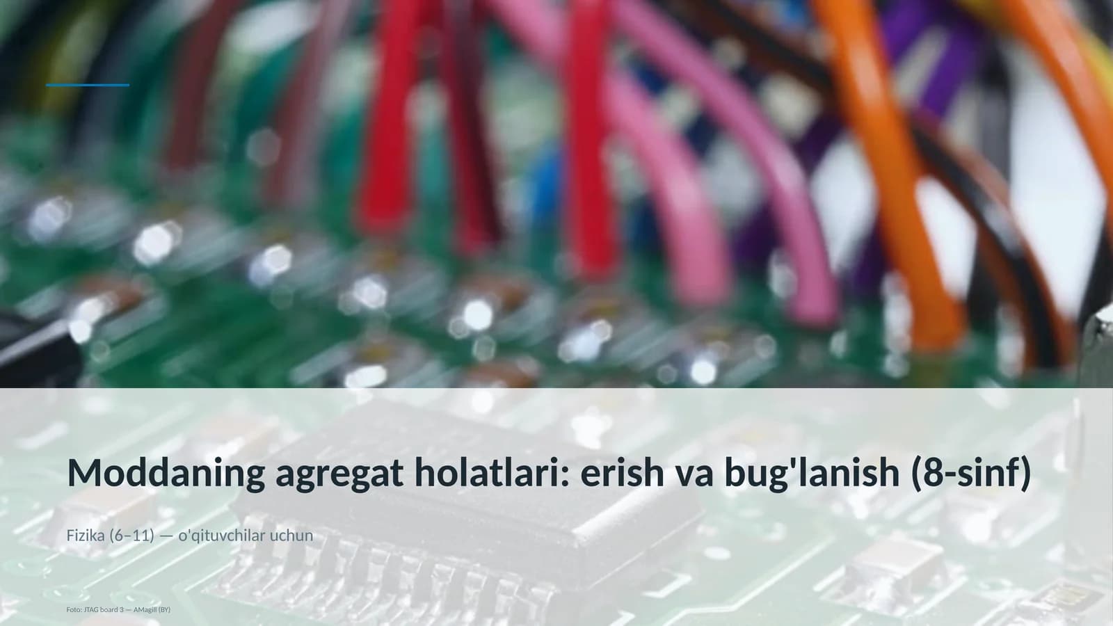 Moddaning agregat holatlari: erish va bug'lanish (8-sinf)