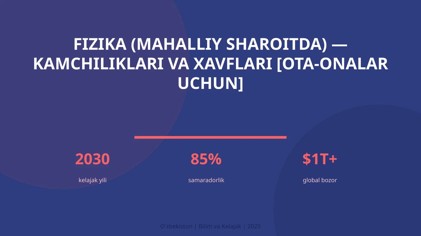 Fizika (mahalliy sharoitda) — kamchiliklari va xavflari [ota-onalar uchun]
