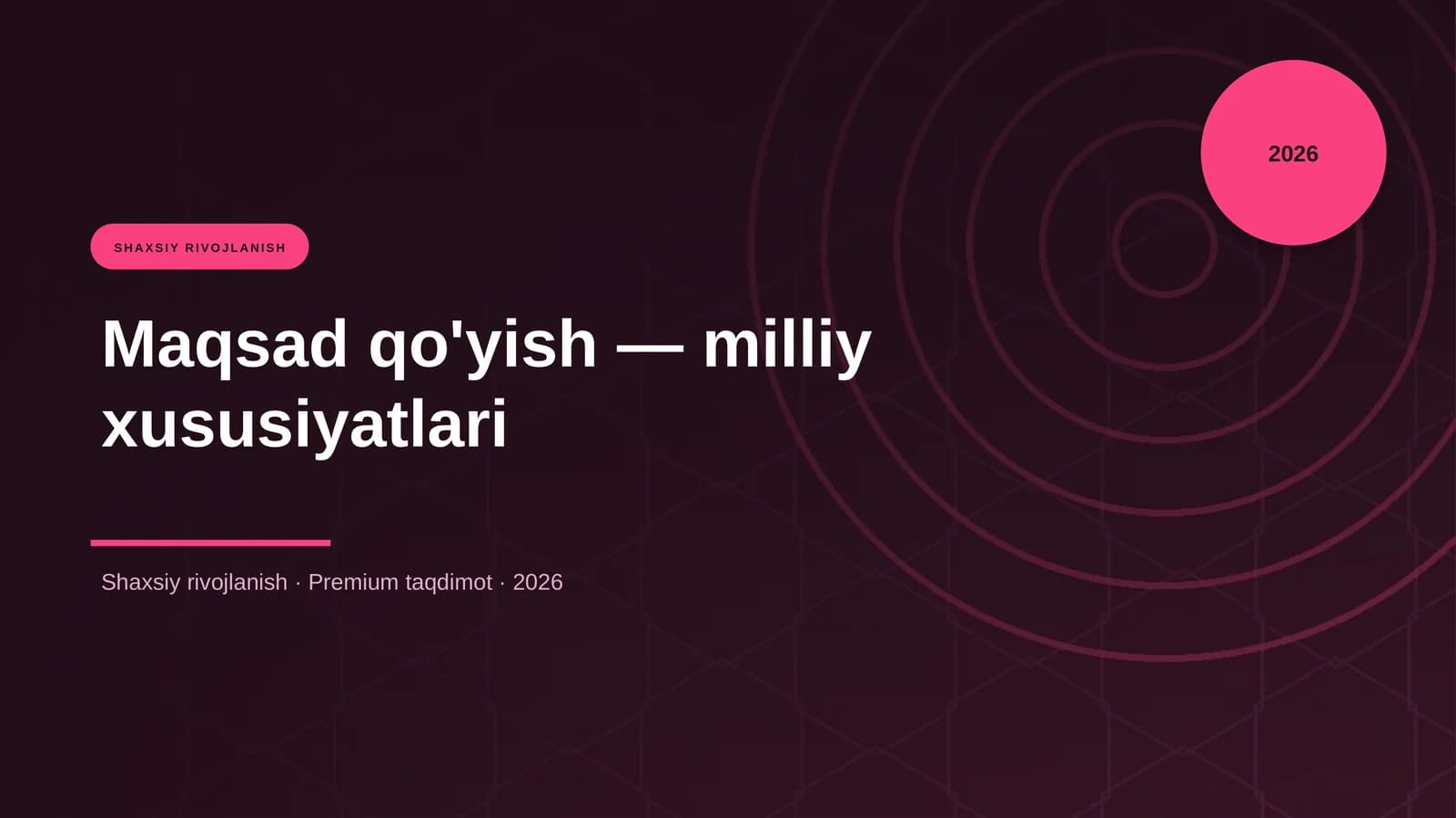 Maqsad qo'yish — milliy xususiyatlari