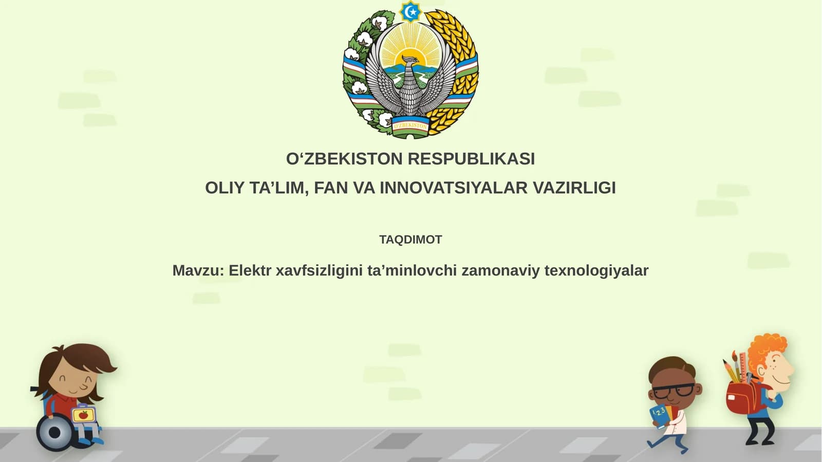 Zamonaviy elektr xavfsizligi texnologiyalari