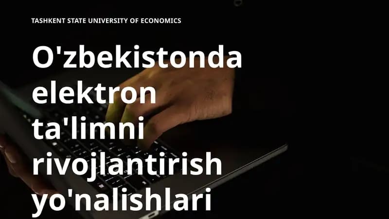 elektron ta'limni rivojlantirish