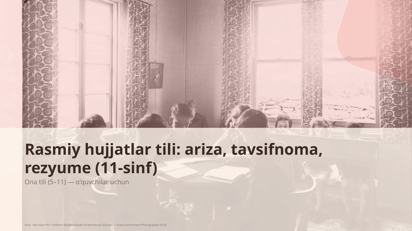 Ona tili (5– 11)