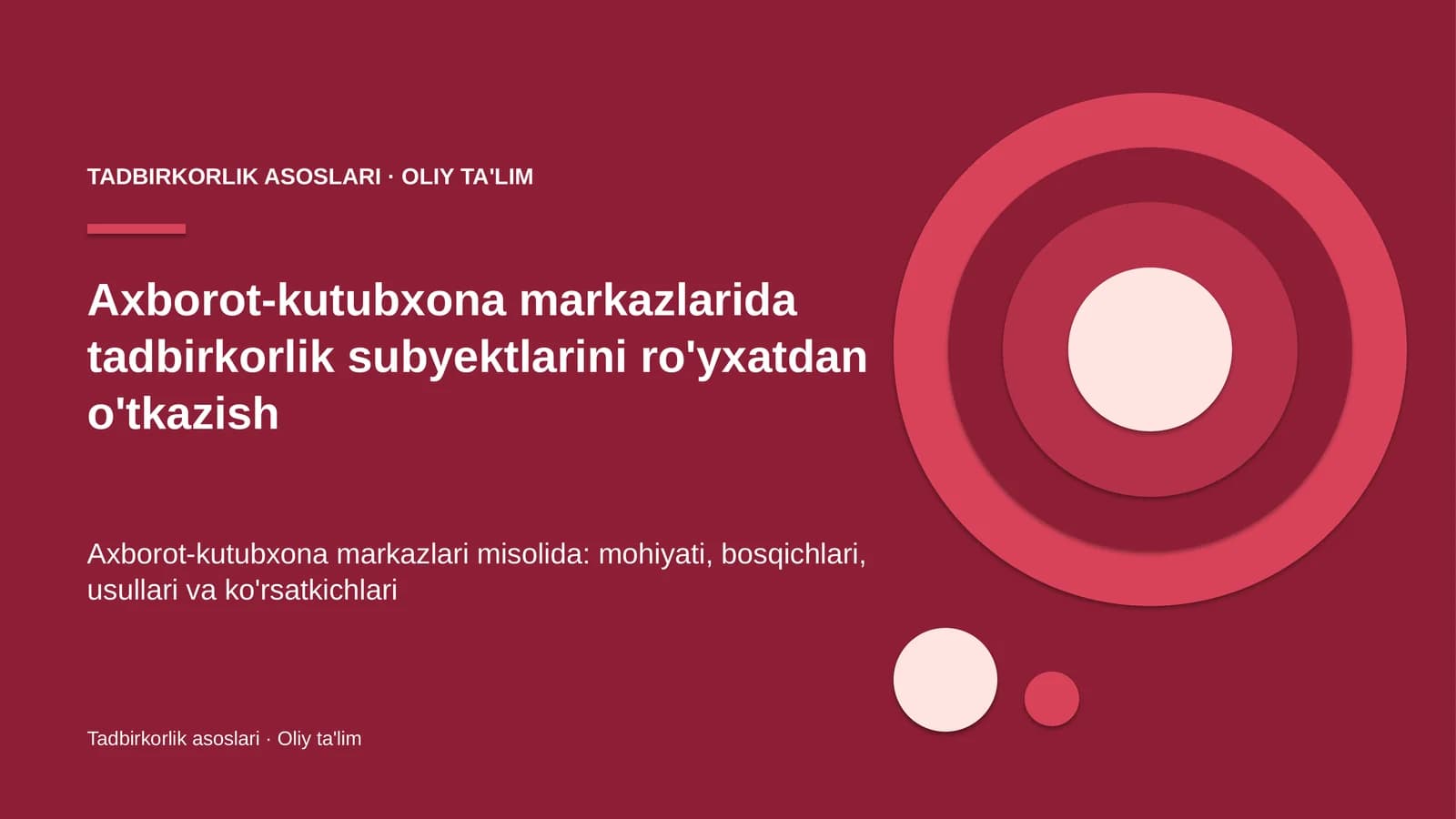 axborot kutubxona markazlarida tadbirkorlik subyektlarini ro'yxatdan o'tkazish 2562