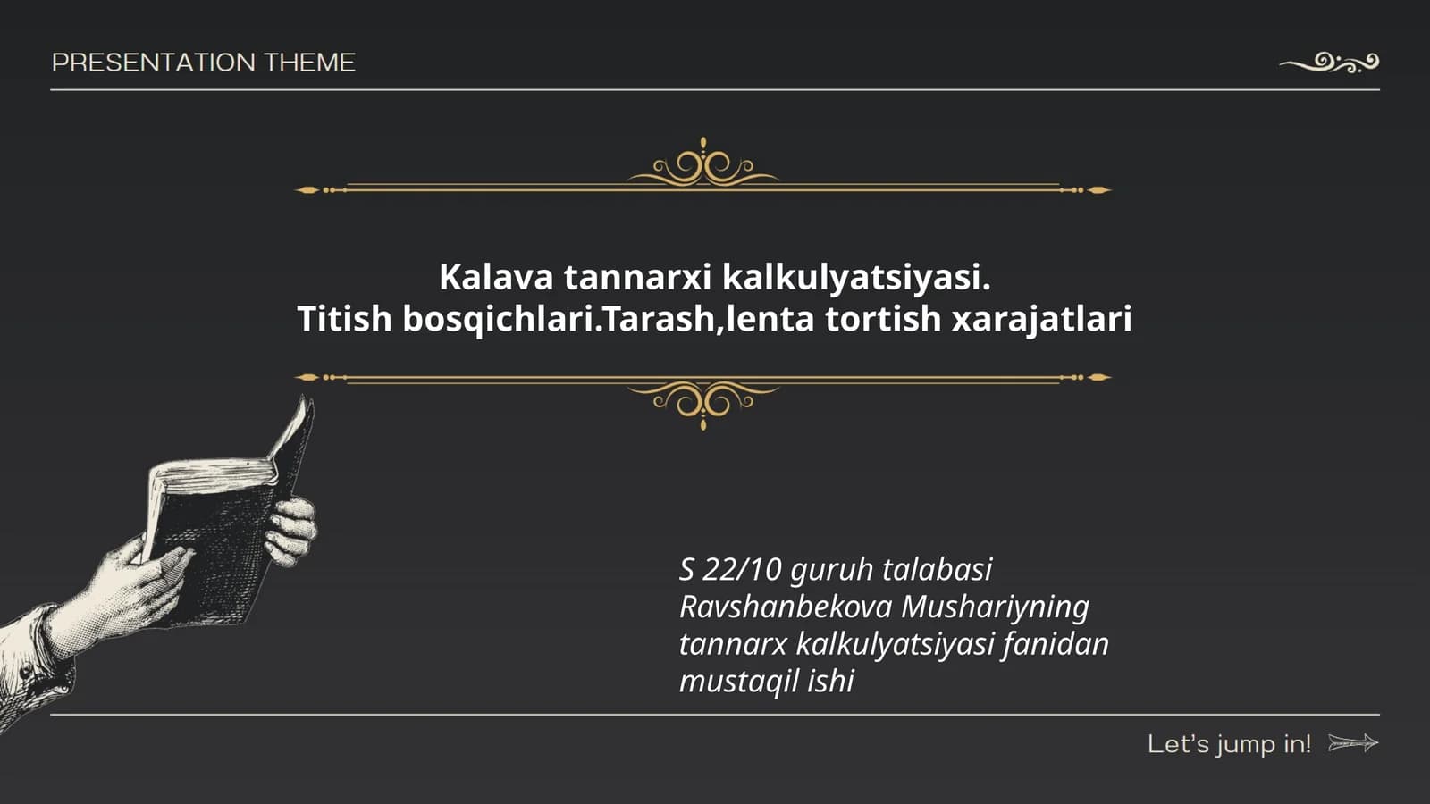 Kalava tannarxi kalkulyatsiyasi