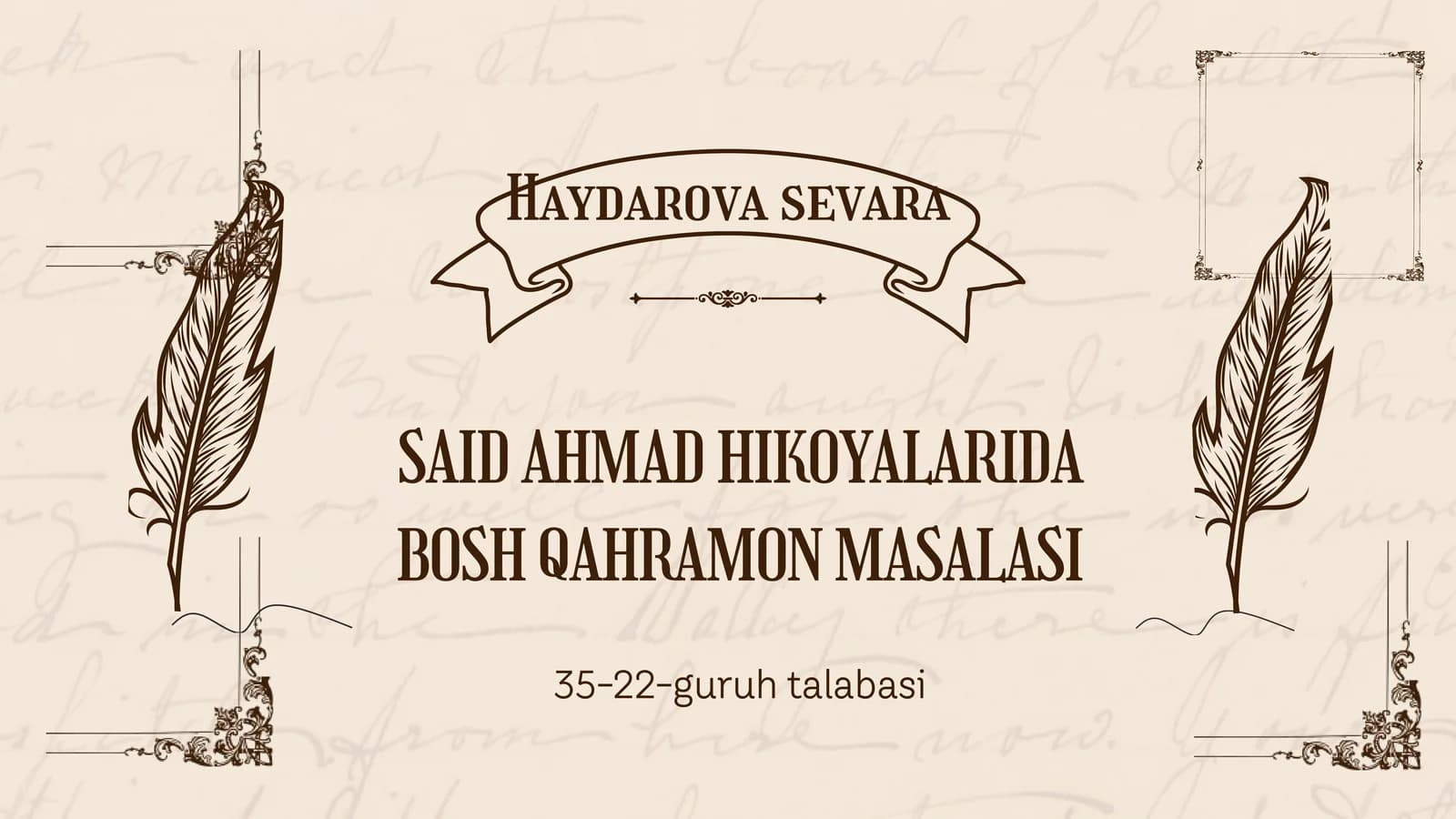 Said Ahmad hikoyalari