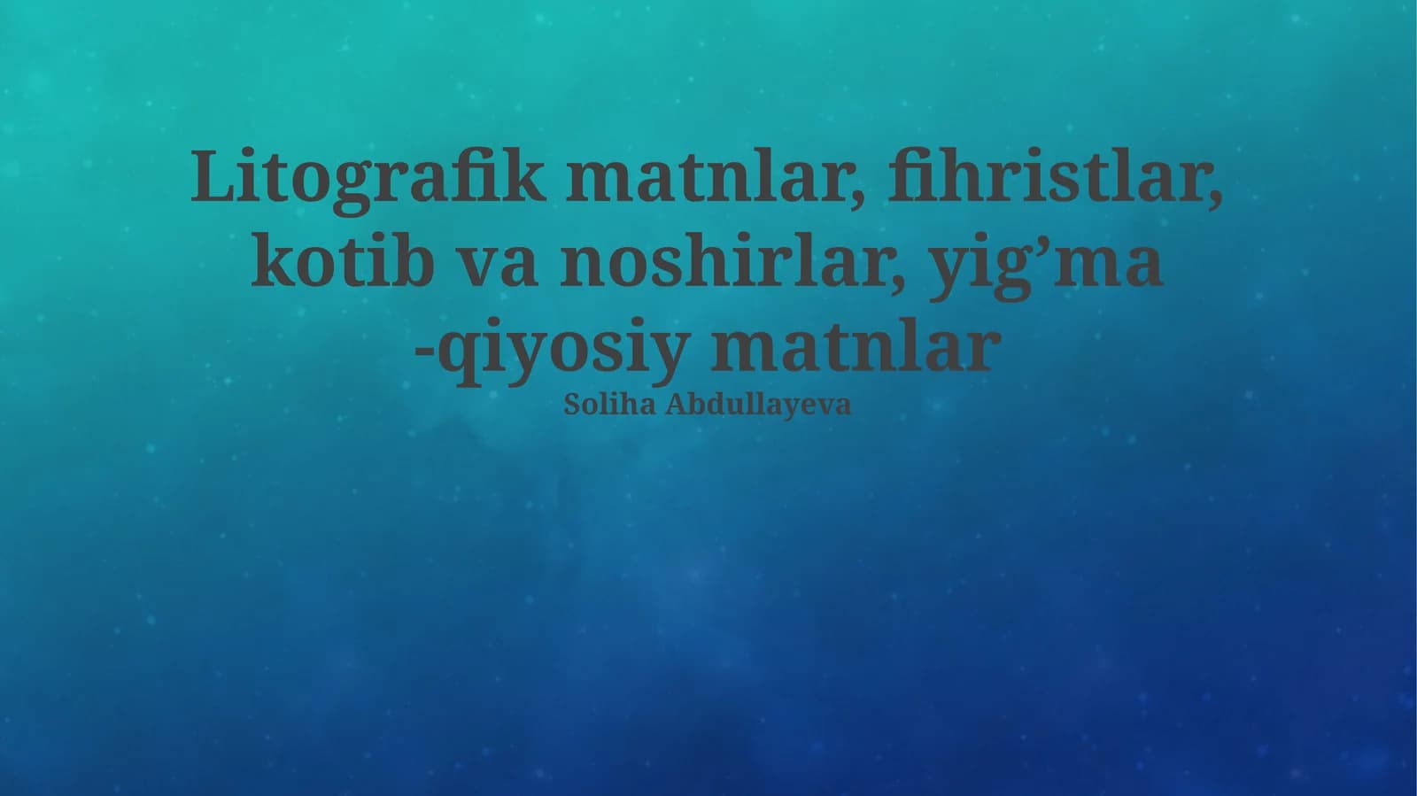 Litografik matnlar va nashriyot ishi tarixi