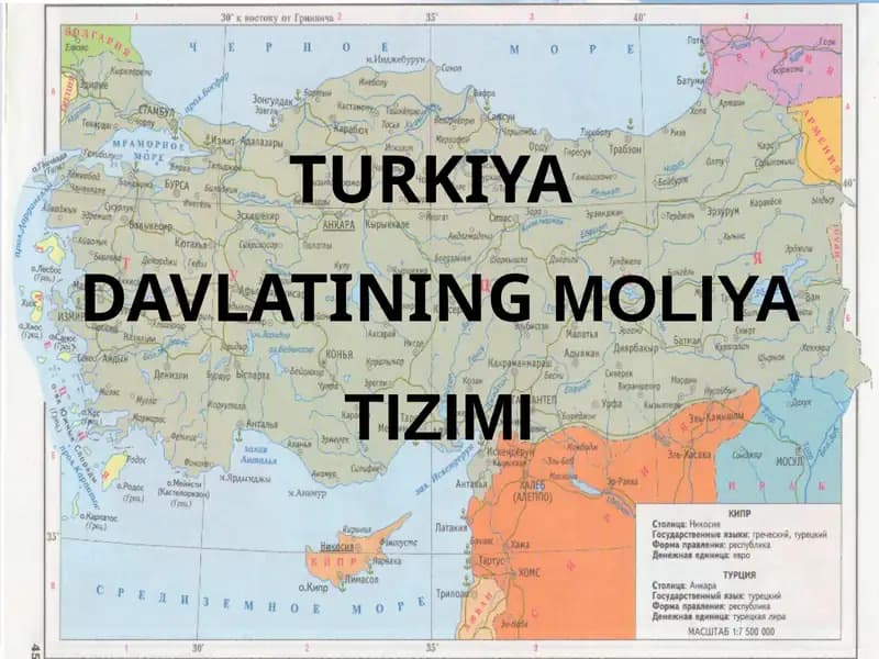 Turkiya DavlatiningMoliya Tizimi