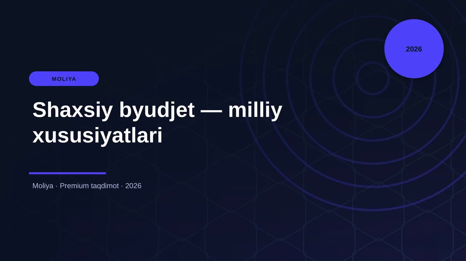 Shaxsiy byudjet — milliy xususiyatlari