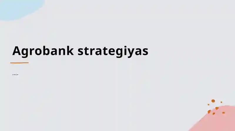Agrobank strategiyalari
