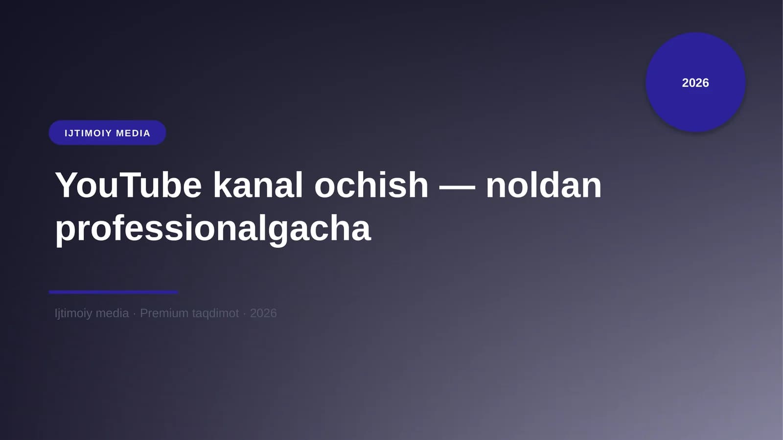 IJTIMOIY MEDIA