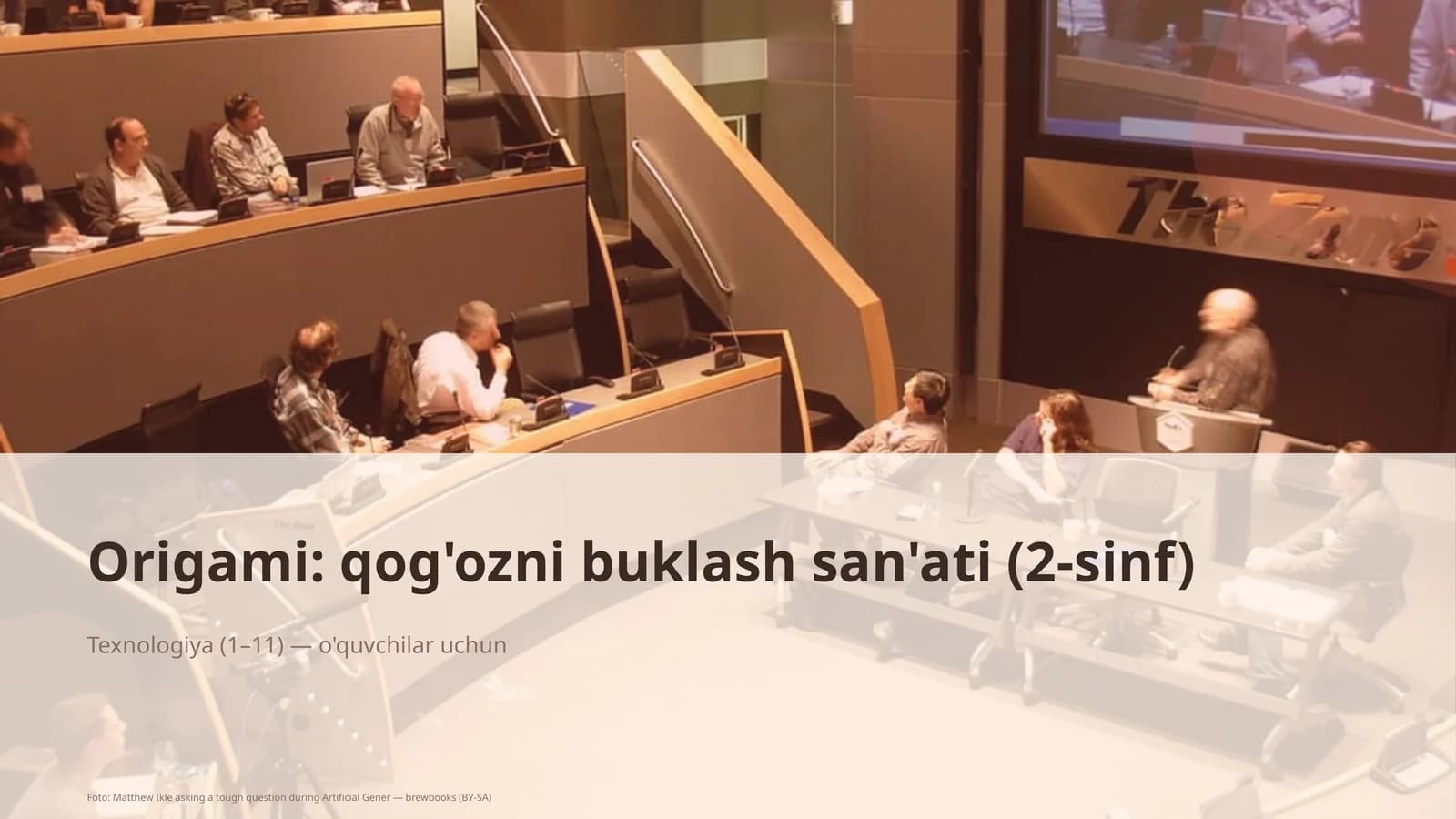 Origami: qog'ozni buklash san'ati (2-sinf)