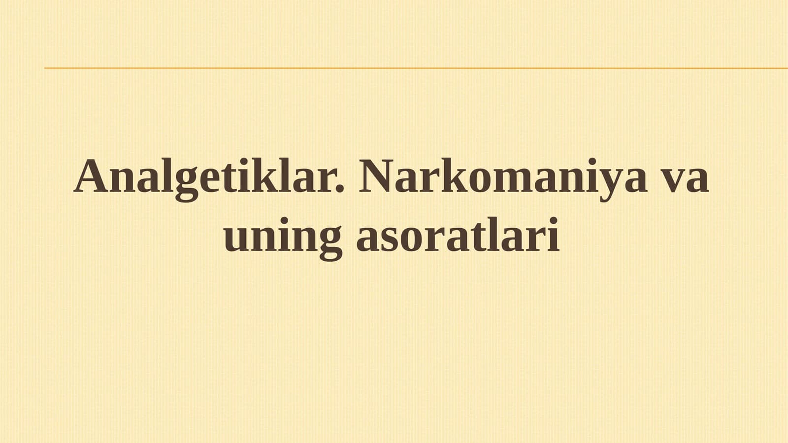 Narkotikanalgitiklar