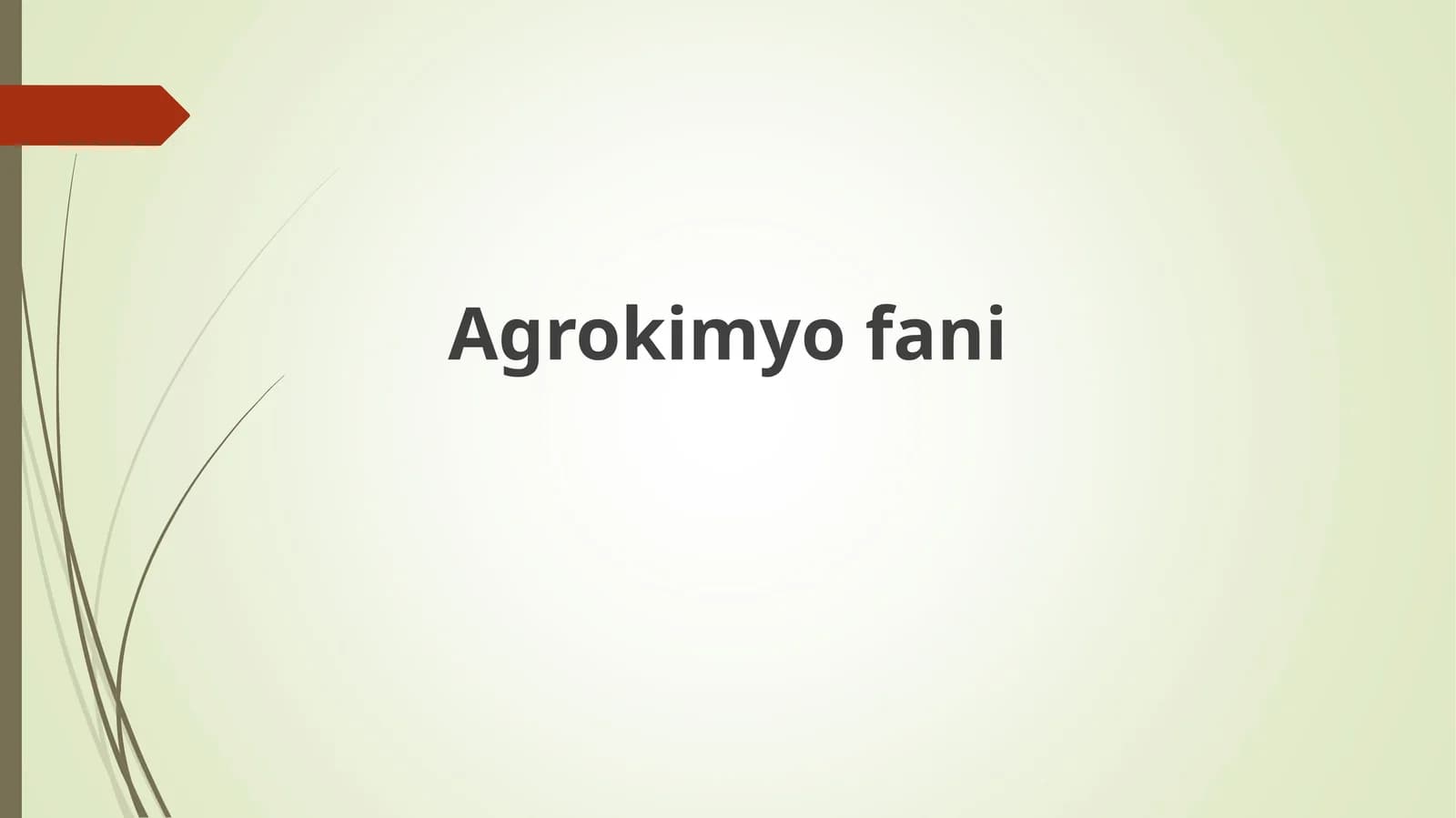Agrokimyo fani