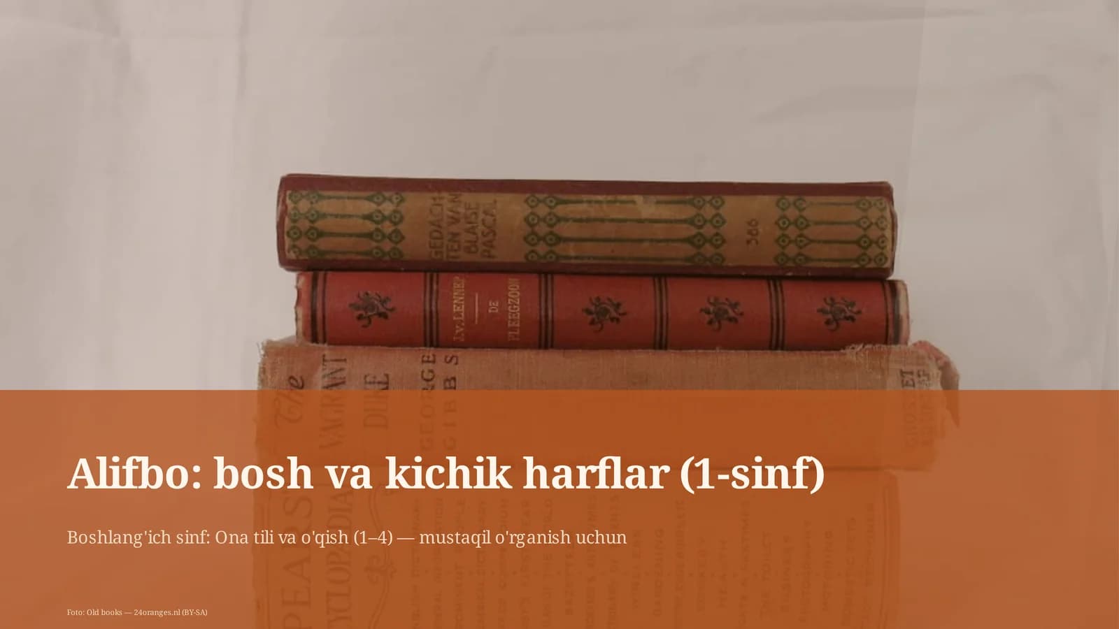 Alifbo: bosh va kichik harflar (1-sinf)
