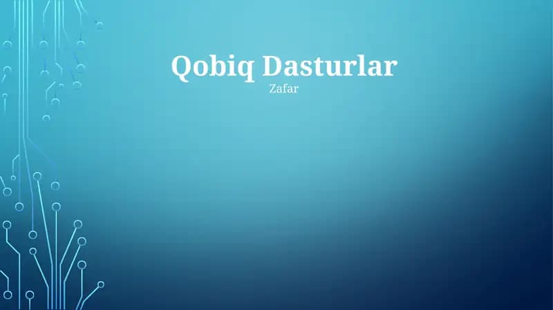 Qobiq Dasturlar