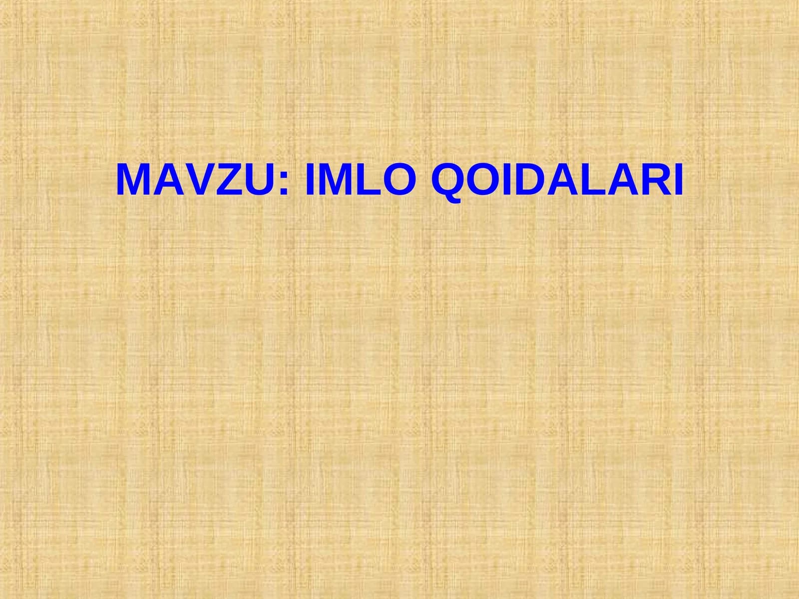 IMLO QOIDALARI