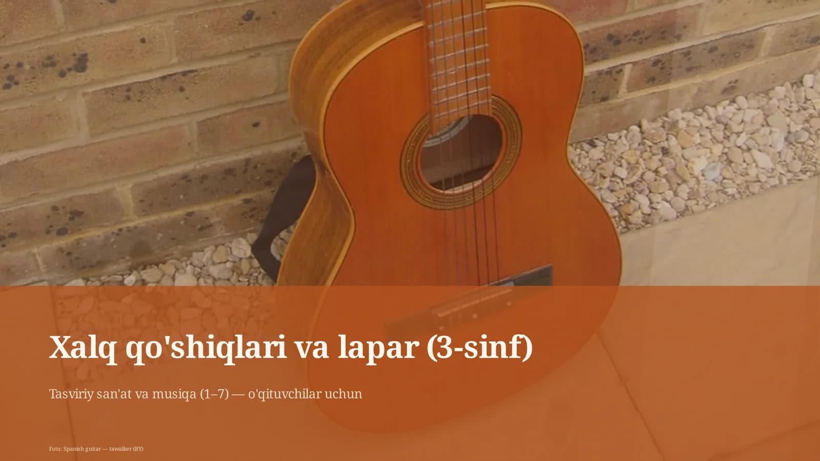 Xalq qo'shiqlari va lapar (3-sinf)