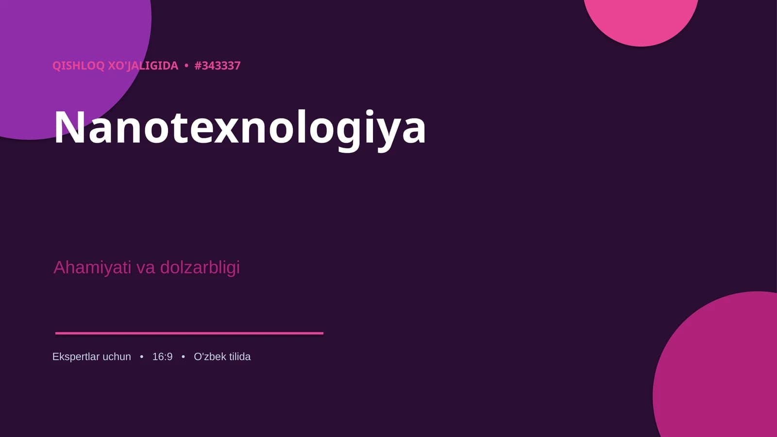 QISHLOQ XO'JALIGIDA