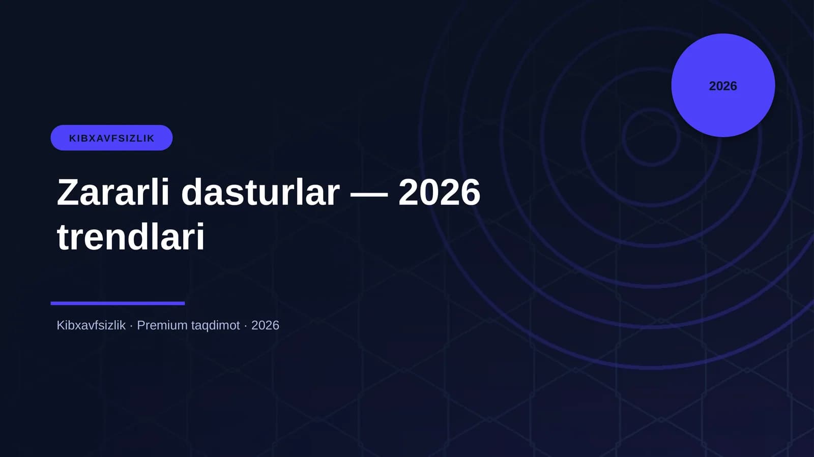 Zararli dasturlar — 2026 trendlari