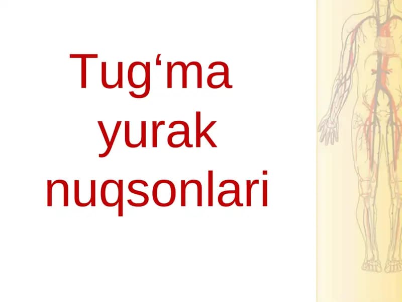Tug'ma yurak nuqsonlari