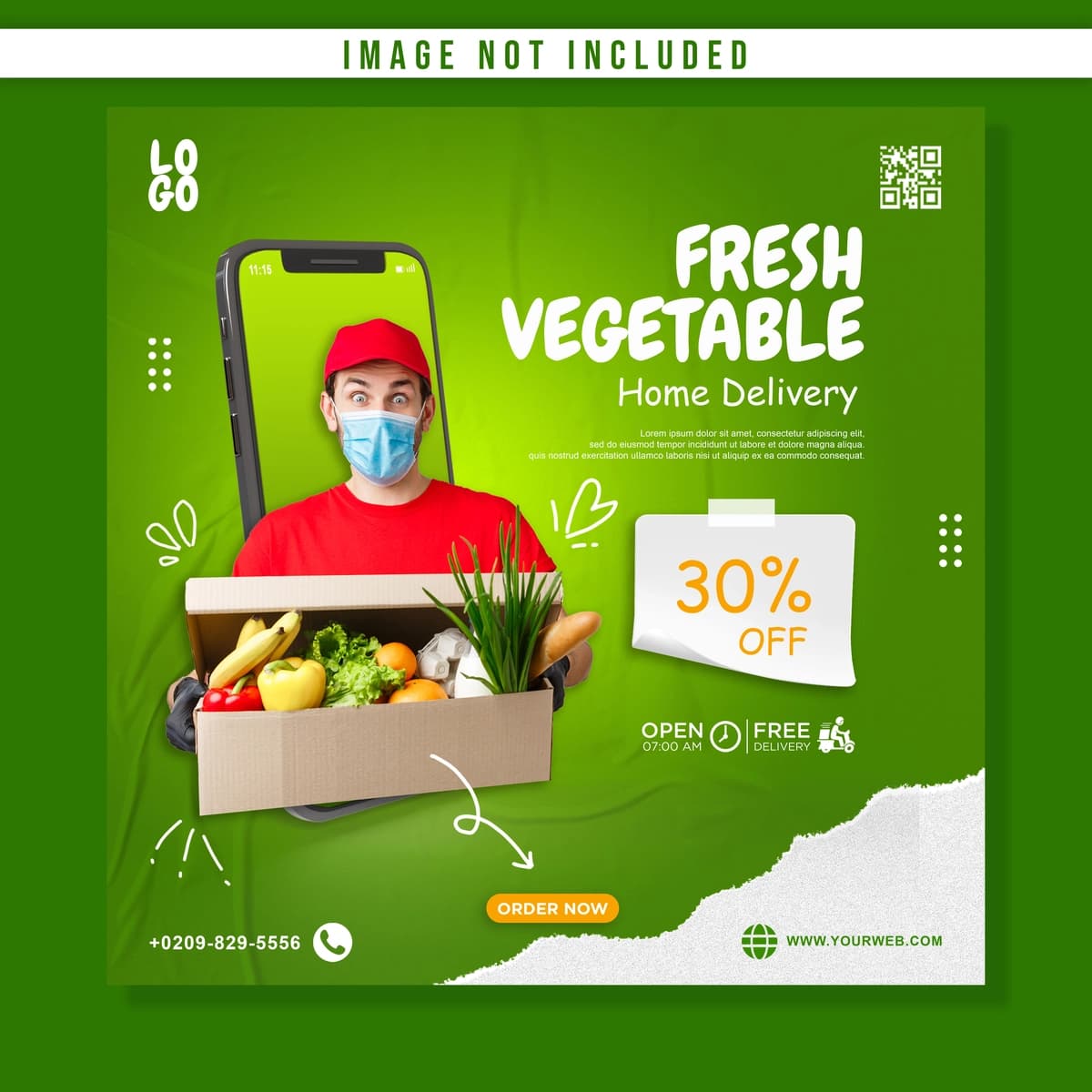 Uyga yangi sabzavotlarni telefon orqali ijtimoiy tarmoqlarda reklama orqali yetkazib berish | Home delivery fresh vegetable with phone social media post promotion