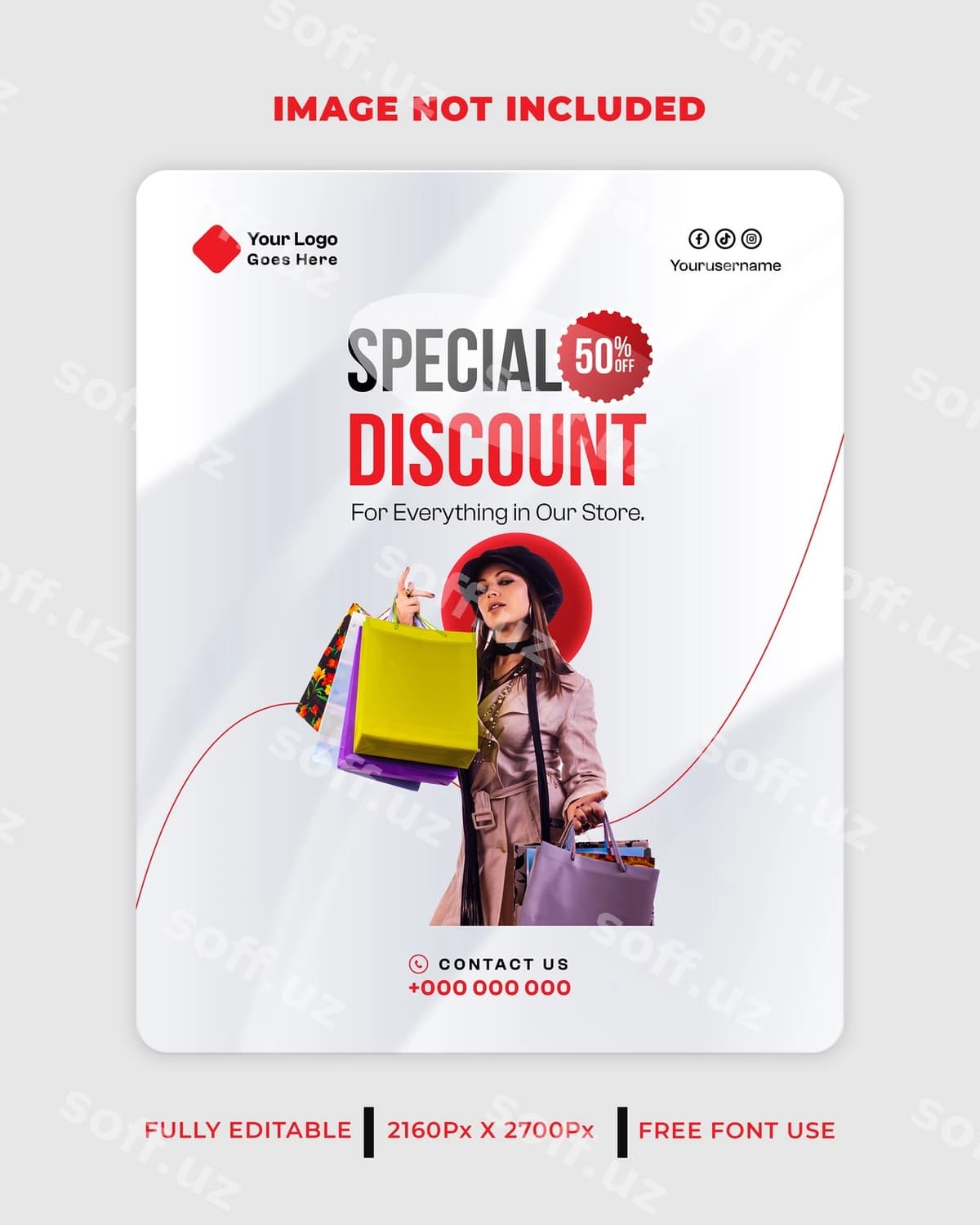 Maxsus chegirma promotsiya reklamasi | Special discount promotion advertisement