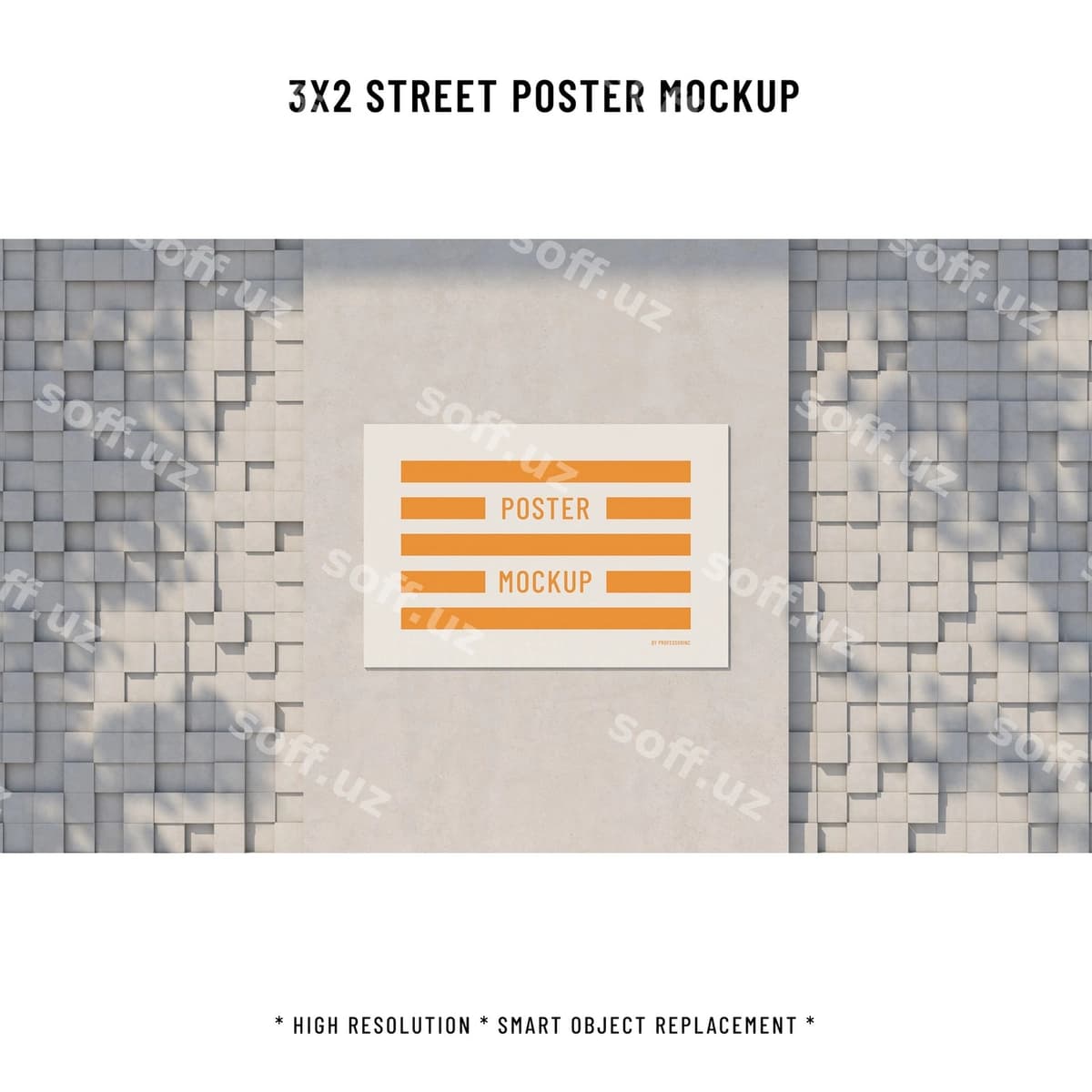 Ko'cha plakati namunasi | Street poster mockup
