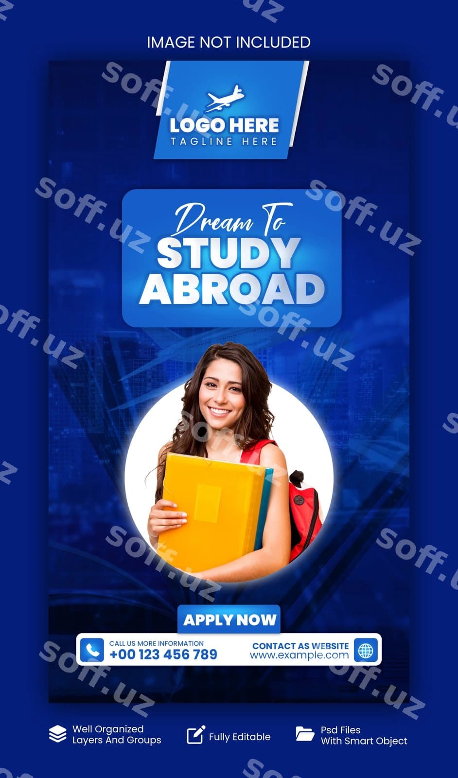 Chet elda o'qish hikoya dizayni | Study abroad story design